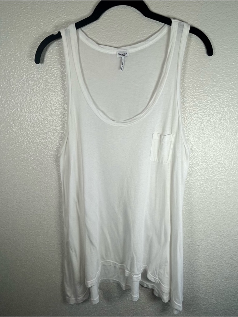 Set of 2 Splendid Scoop Neck Tank Tops in White and Purple Women’s Large - Picture 4 of 16